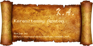 Keresztessy Agaton névjegykártya